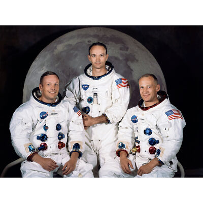 Space NASA Apollo 11 Crew Armstrong Collins Aldrin Huge Wall Art Poster Print