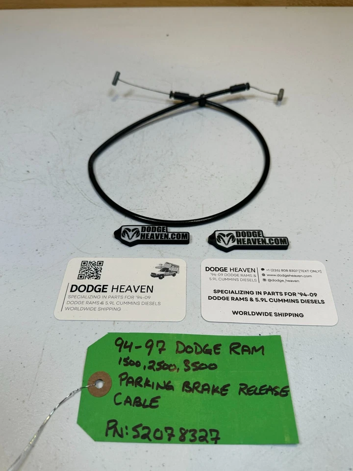 Cable de liberación de freno de emergencia para freno de estacionamiento Dodge Ram 1994-1997 OEM 52078327 Foto 4 de 4
