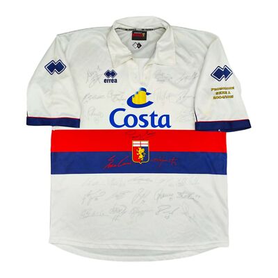 MAGLIA genoa erreà bianca XL 2004-05 AWAY CALCIO SHIRT JERSEY