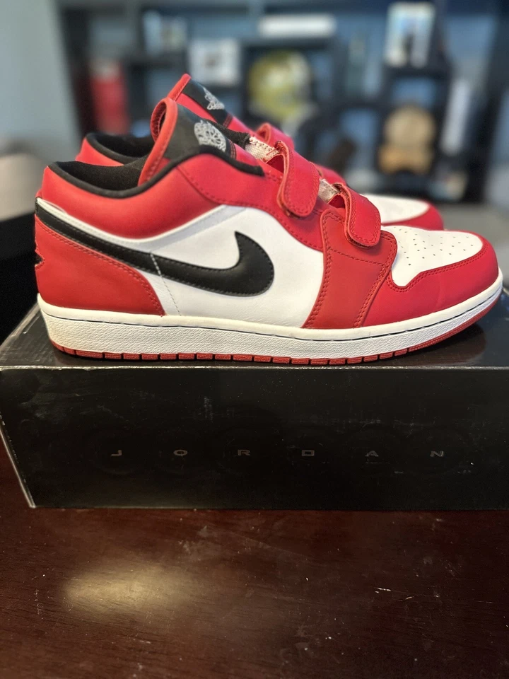 Nike Air Jordan 1 Retro Bajo Oficial VELCRO® 12 2008 Chicago 339894 101 Foto 4 de 4