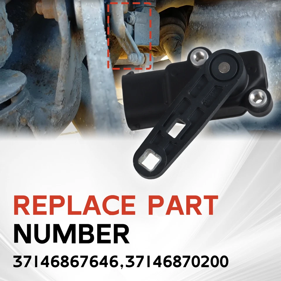 2x Sensor de nivel de altura de suspensión para BMW i3 i3s i8 2014-2020 37146870200 EE. UU. Foto 2 de 4