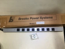 BROOKS XSL20-24-8-6TL-ME 20AMP 125V 60HZ 8 OUTLETS RELOCATABLE POWER TAP SYSTEMS