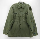 VINTAGE US Army Shirt Men XL Green OG-107 Vietnam Military Uniform 60s 70s *