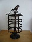 Rotating Metal Earring Holder Stand  Display Tree with Bird Top — photo 1