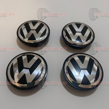 Set Of 4 2004-2010 Volkswagen Touareg 70mm Center Caps 7l6601149b