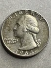 1964 Washington Quarter 25c Silver Coin