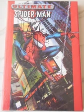 ULTIMATE SPIDER-MAN HC DYNAMIC FORCES SIGNED x3 BENDIS BAGLEY REMARKED SKETCH