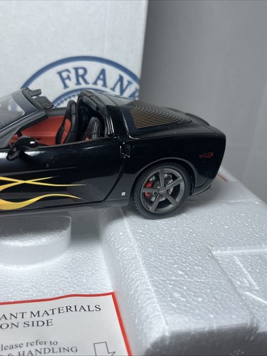 Franklin Mint 2009 Corvette LS-3 Custom Coupe LS3 T-Top Coupe Flames B11G401 WOW - Picture 5 of 24