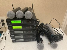 Shure SLX4 Wireless System Receiver & SLX2 MS58 Microphone H5 518-542- MHz.