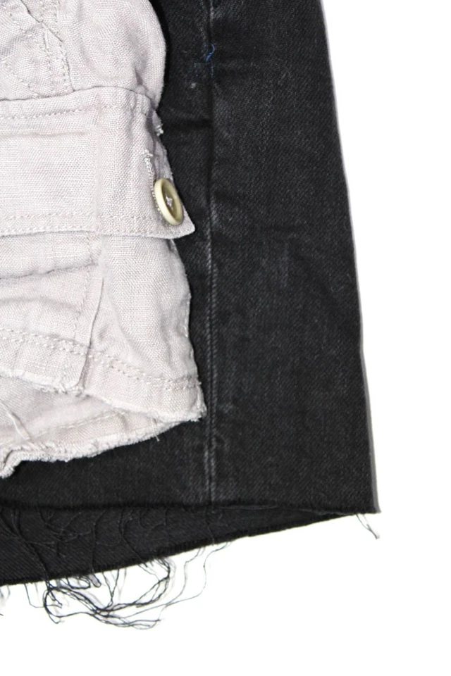 Allsaints G1 Basic Goods Mujer Bolsa de Papel Pantalones Cortos Negro Gris Talla 26 2 Lote 2 Foto 2 de 3