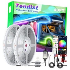 RV Awning LED Light Strip, Camper Awning Lights Waterproof Underglow Led 40FT