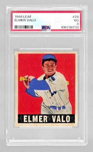 Elmer Valo #29 1948 Leaf card