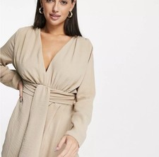 Women’s ASOS Dress Tan In Color Size 10 In Great Condition