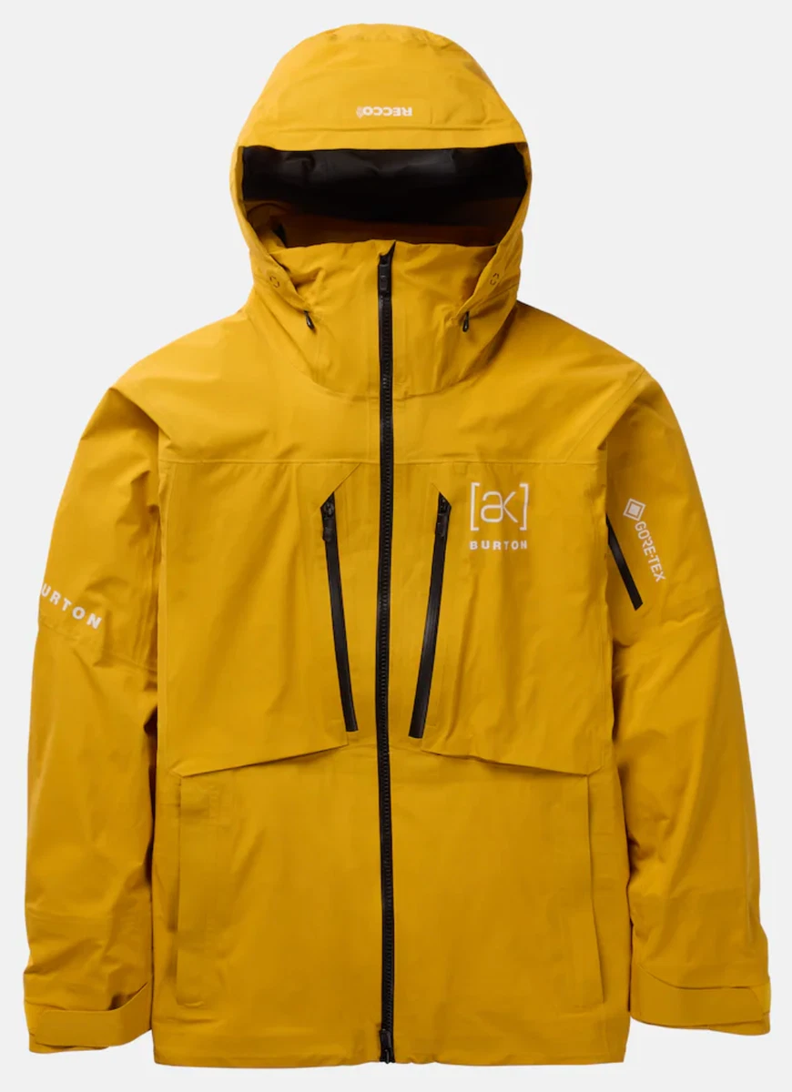 2025 Burton AK Hover 3L Gore-Tex Snowboard Jacket $720 Goldenrod