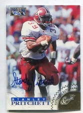 Stanley Pritchett 1996 Pro Line GOLD FOIL AUTOGRAPH (SOUTH CAROLINA GAMECOCKS)