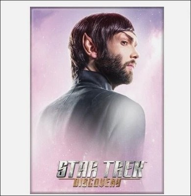 Star Trek Discovery TV Young Spock with Beard Refrigerator Magnet NEW UNUSED