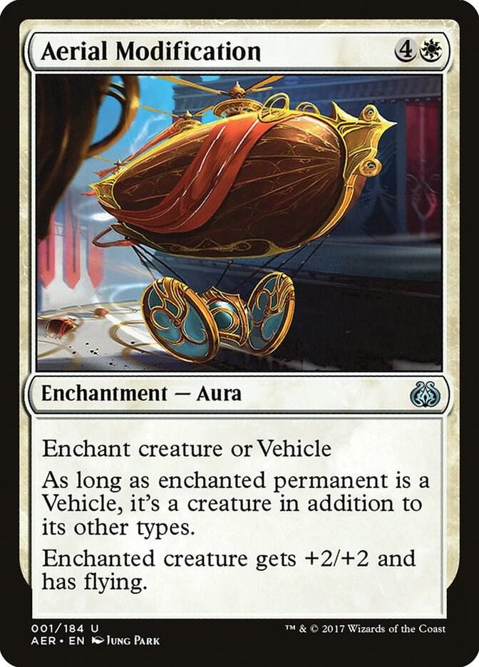 Aerial Modification 1 Aether Revolt Magic The Gathering MTG Card 2017 LP