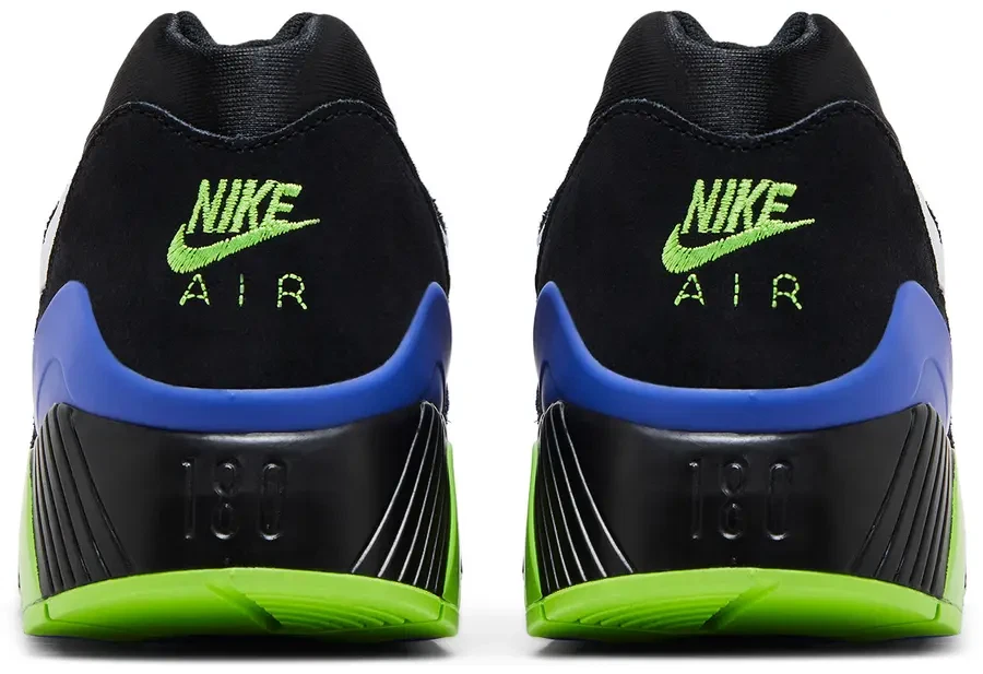 Nike Air 180 QS Joker Negro Blanco Acción Verde Tenis FZ3058-001 Para hombres 8-13 Foto 3 de 4