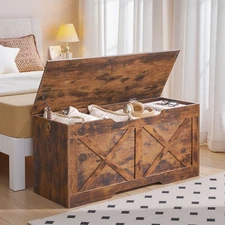 HOOBRO Storage Chest Toy Box Organizer Storage Bench 39.4” x 15.7” x 19.9”