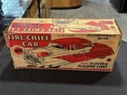 1950'S MARX VOLUNTEER FIRE DEPT TIN LITHO 20” CAR BOX ONLY HEAVY DAMAGE