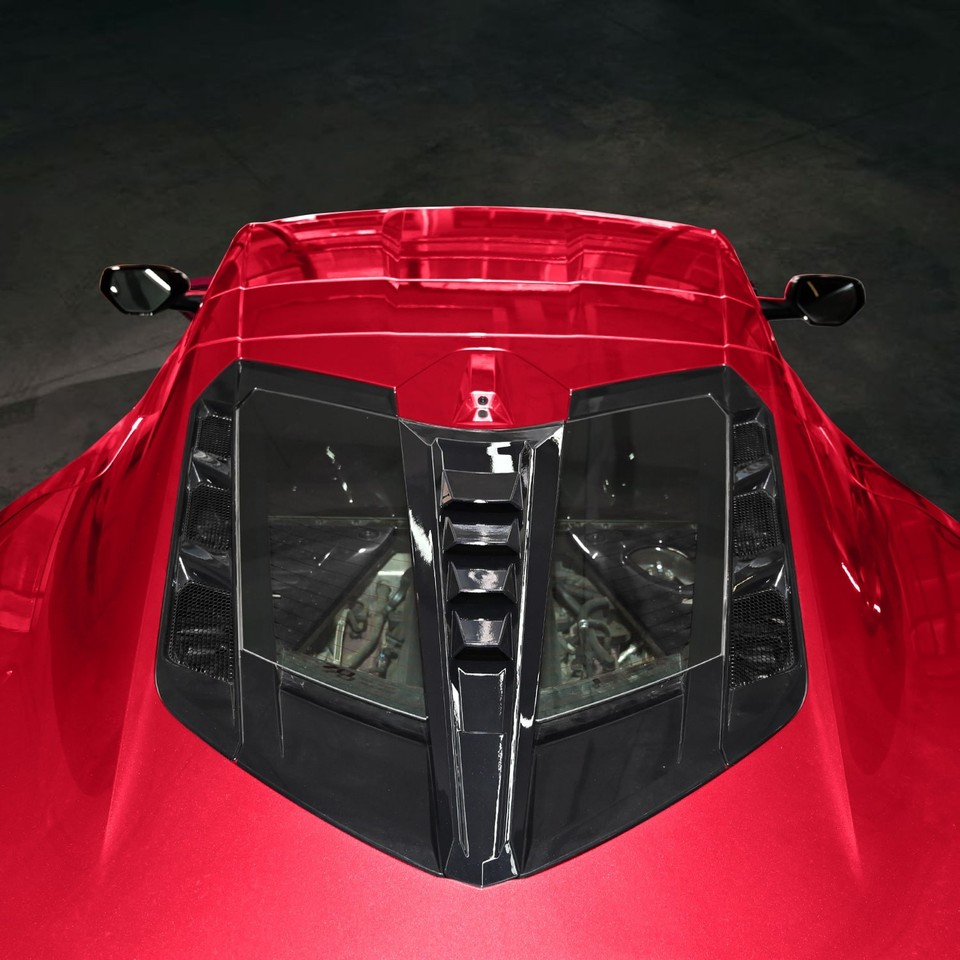 Rear Split Window Applique Louver Trim Gloss Flash for Corvette C8 Z51 ...