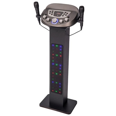 Easy Karaoke EKS828BT Bluetooth Pedestal Karaoke Machine with Light Effects  and 2 Mics - Black for sale online | eBay UK