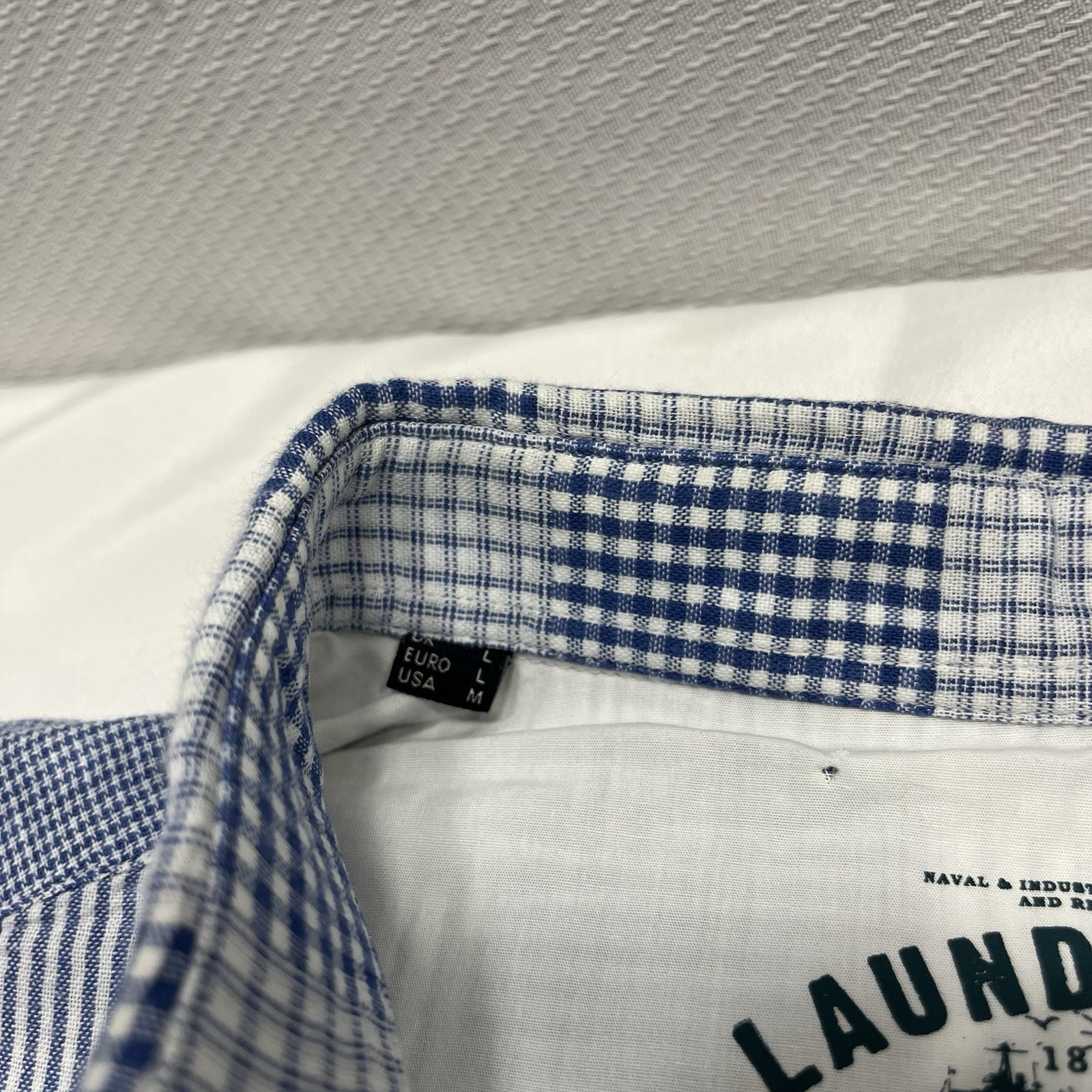 Barbour Button Down Gingham Patchwork Shirt Size … - image 4