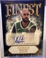 Derrick White 2025 Topps Finest FA-DW Autograph/25