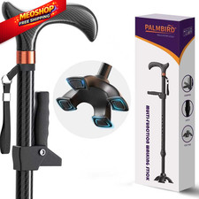 Carbon Fiber Walking Cane for Seniors - Medium Size Base,