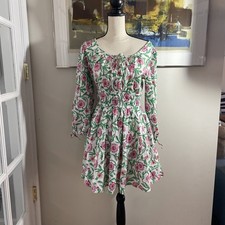 Retail $128 J Crew Floral Mini Dress NWT Size 6 98% Cotton