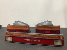 1988-1989 Honda Prelude 3rd Gen Rear Tail Lights Set Left Right Center 1988-1989 Honda Prelude 3rd Gen Rear Tail Lights Set Left Right Center