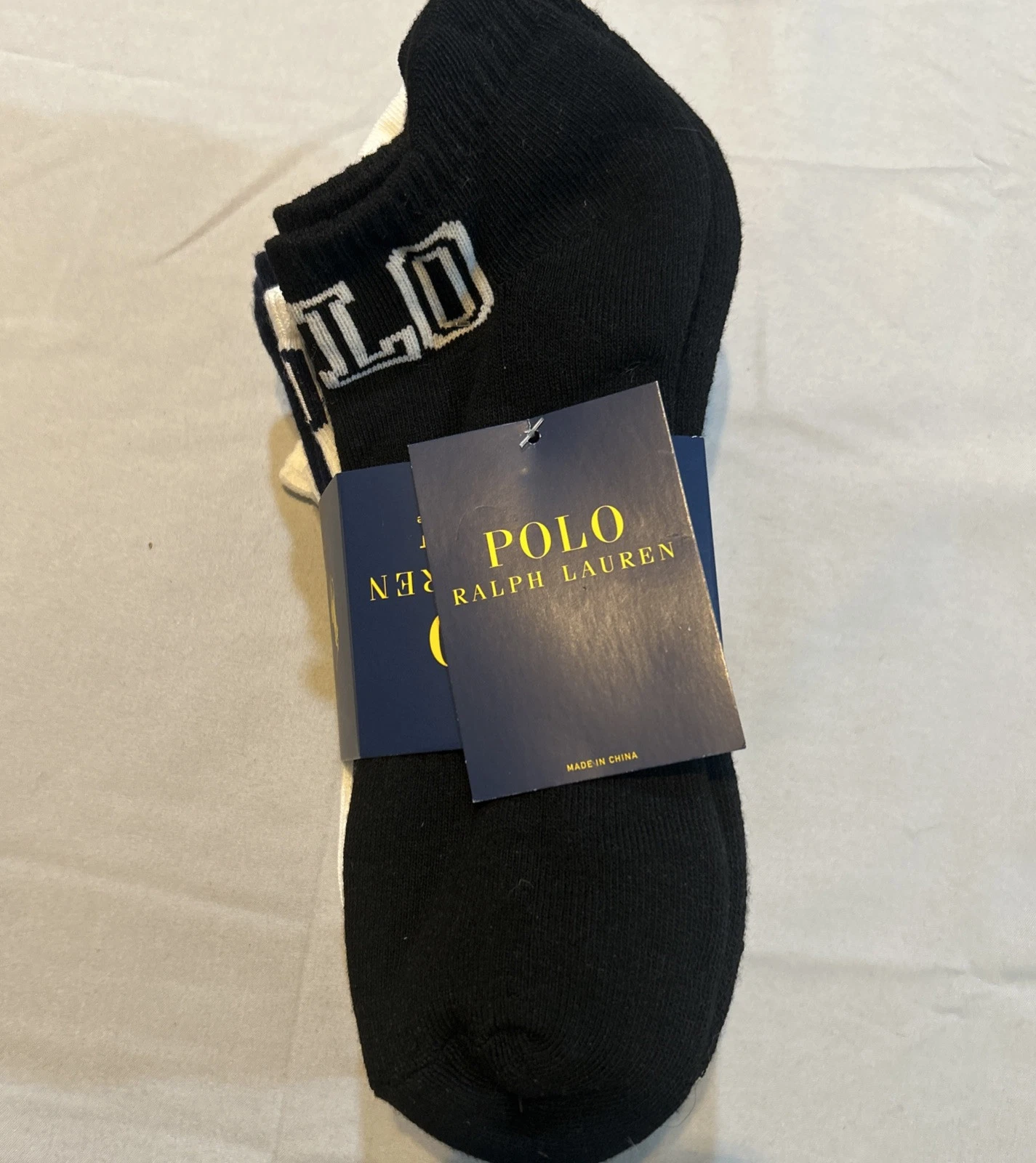 Size 6- 12 Men Polo Ralph Lauren Logo Ankle Socks Multicolor