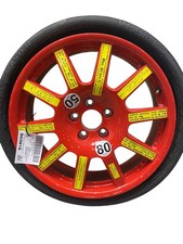 2015 2016 2017 2018 Porsche Macan 95b Oem 18x6 Emergency Spare Wheel Red