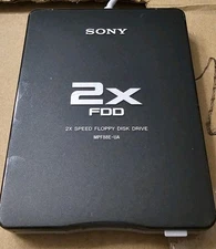 Sony 2X FDD MPF88E USB Floppy Disk Drive Blue