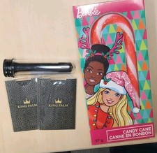 Barbie Candy Cane Limited Edition + 2 King Palm Rolling Cards & Filter Tip Set
