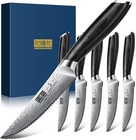 Steak Knives Set of 6, 4.5 Inch Japanese Serrated Steak Knife Set, Ultra Sharp H — photo 1