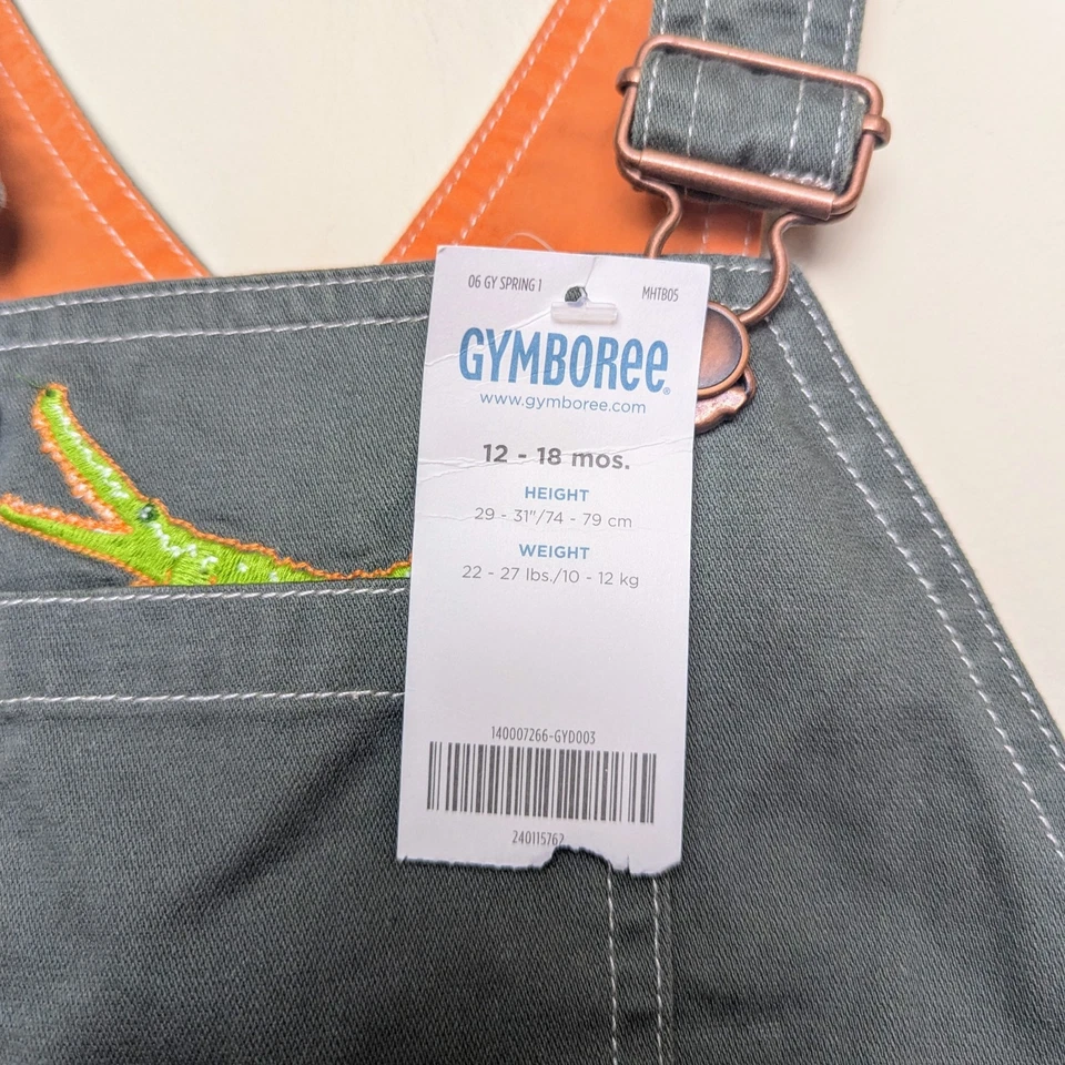 Mono corto verde cocodrilo GYMBOREE DE COLECCIÓN 2005 12-18 Mos nuevo con etiquetas Foto 4 de 4