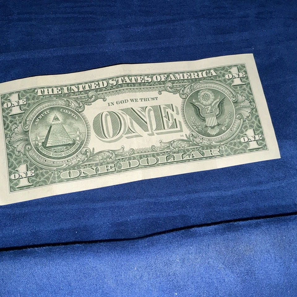 Oct. 04, 2012 Birthday Fancy Serial Number Date Note One Dollar - Image 2 of 4