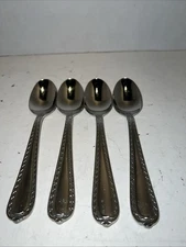 Hampton NOBILITY Stainless Flatware Set of 4 Teaspoons B