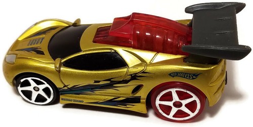Hot Wheels 2006 Street Shaker HW RUMBLERS Lights Sound Action Gold Race Car Toy - Picture 10 of 11