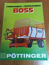 Prospekt Pöttinger Boss Ladewagen erntewagen Brochure Traktor schlepper  13