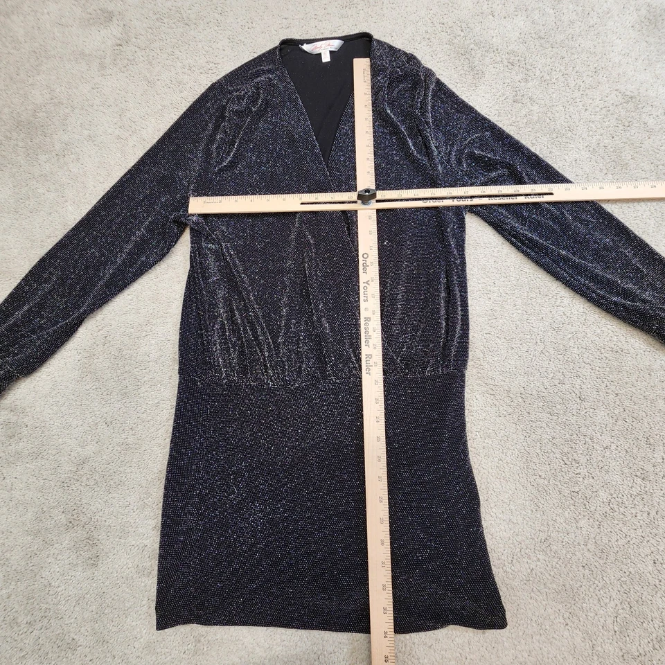 Vestido Marilyn Monroe Negro Mini Plata Hilo Metálico XLarge Foto 3 de 4