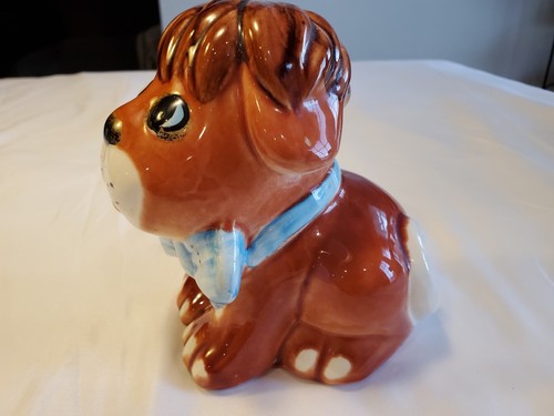 Hand Painted Ceramic Dog Bank for Saks Fifth Avenue in Italy. - Picture 2 of 10