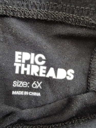Epic Threads Solid Leggings Girls 6X Deep Black Elasticized Waistband Pull On~ - Picture 10 of 17