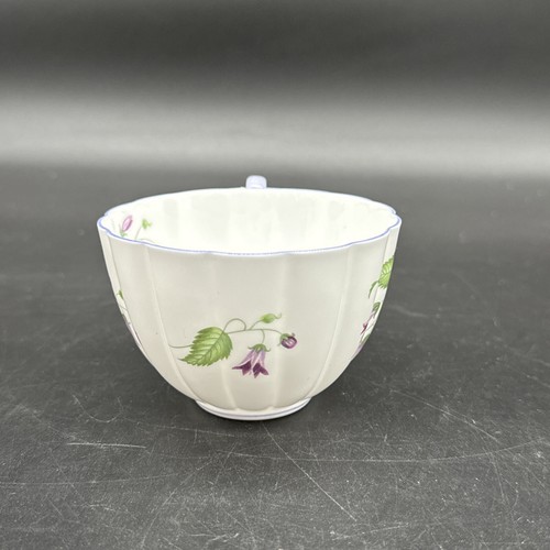 Vintage Shelley England Cup & Saucer Campanula Purple Trim Teacup - Picture 3 of 12