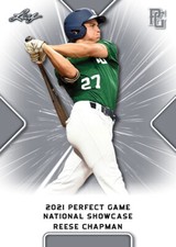 10-Count Lot Reese Chapman 2021 Leaf Perfect Game NIKE All-American Rookies