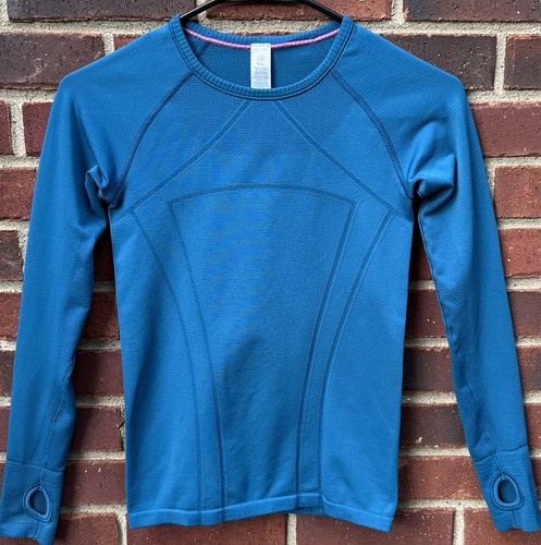 Ivivva by Lululemon Girls Swiftly Fly Tech Seamless Long Sleeve Shirt Size 10