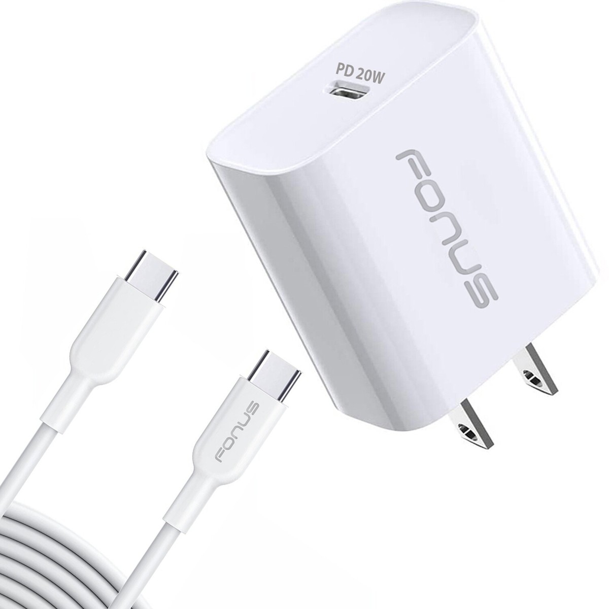 For OnePlus Nord N300/N30 5G 20W PD Home Charger Fast Type-C 6ft Long  Cable