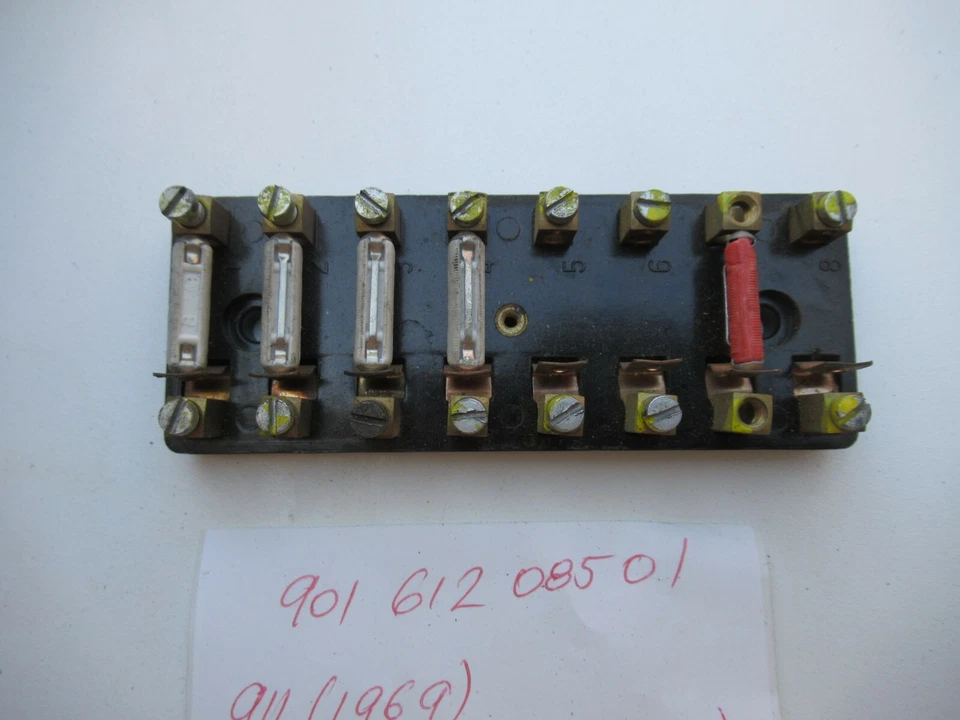 Porsche 911 (1969) Fuse Block (Lower) (8 Position)  90161208501   #2 - Image 2 of 4