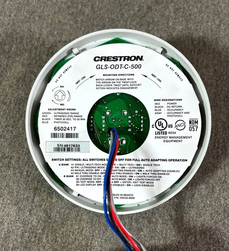 Crestron GLS-ODT-C-500 Room Occupancy Motion Sensor w/ Cresnet Control Green LED - Picture 6 of 6